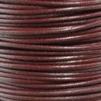Round Leather Cord, 1.0mm, 2 Meter Pack