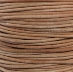 Round Leather Cord, 5.0mm, 1 Meter Pack