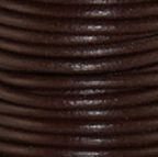 Round Leather Cord, 0.5mm, 50 Meter Spool