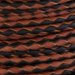 #682 Black and Brown Braided Bolo Cord
