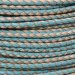 #117 Turquoise & Natural Braided Bolo Cord