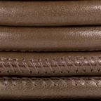 Stitched Nappa Round Leather Cord, 5.0mm, 1 Foot  Pack