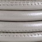 Stitched Nappa Round Leather Cord, 2.5mm, 10 Meter Spool