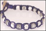 custom bracelet in blue color