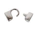 Glu-N-Go End Caps, 15x2.5mm, Silver