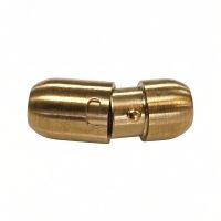 Magnetic Locking Glu-N-Go Endcap, 5mm, Matte Gold