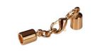 Glu-N-Go End Caps, 4.4mm, Stainless Steel, Gold