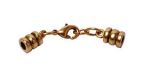 Glu-N-Go End Caps, 3.0mm. Antique Brass