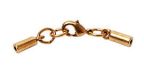 Glu-N-Go End Caps, 1.5mm, Stainless Steel, Antique Brass