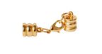 Glu-N-Go End Caps, 5.5mm, Stainless Steel, Gold