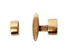 Glu-N-Go Hook & Ring, 10x5mm, Stainless Steel, Antique Brass Finish