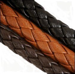 Braided Leather Cord for sale