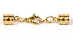 Glu-N-Go End Caps, 4.4mm, Gold Plated Stainless Steel