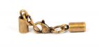 Glu-N-Go End Caps, 3.0mm, Stainless Steel, Antique Brass Finish