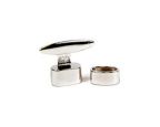 Glu-N-Go End Caps, 10x5mm Oval, Stainless Steel