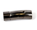 Glu-N-Go End Caps, 8.0mm, Stainless Steel, Gun Metal Finish